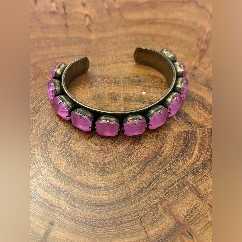 Loren Hope Purple Stone Cuff Bracelet